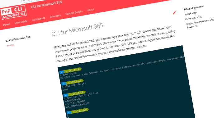 CLI for Microsoft 365 v3.13