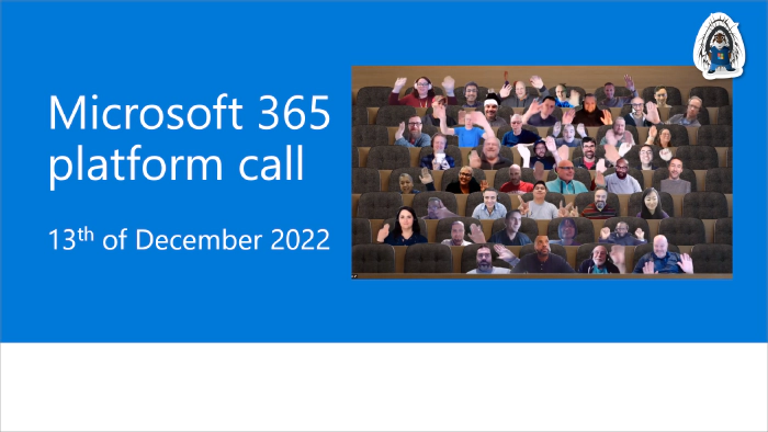 Microsoft 365 Platform Community Call - 13th of December, 2022
