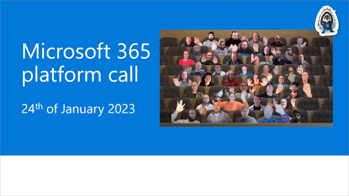 Microsoft 365 Platform Community Call - 24th of January, 2023