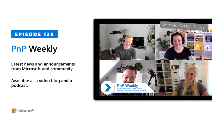 Microsoft 365 PnP Weekly - Episode 138 - Carmen Ysewijn (Qubix) and Luise Freese