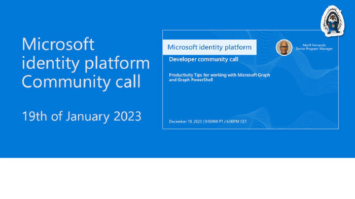 Microsoft Identity Platform community call – January 2023