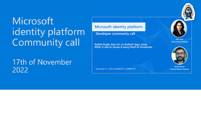 Microsoft Identity Platform community call – November 2022