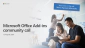Office Add-ins developer platform community call – August 12, 2026