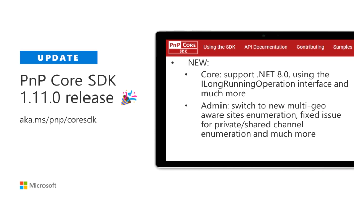 PnP Core SDK v1.11