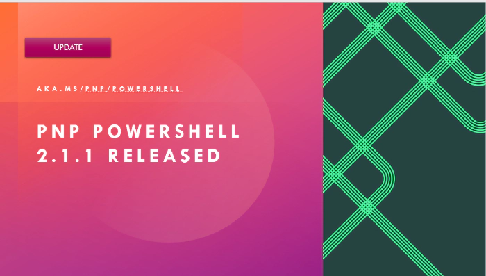 PnP PowerShell v2.1.1