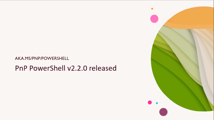 PnP PowerShell v2.2.0
