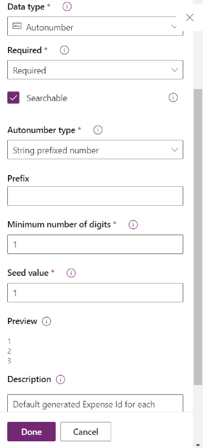 thumbnail image 4 of blog post titled Create Dataverse Expense Details Table and build simple Power App using that table. 