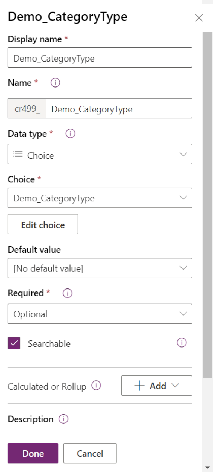 thumbnail image 8 of blog post titled Create Dataverse Expense Details Table and build simple Power App using that table. 