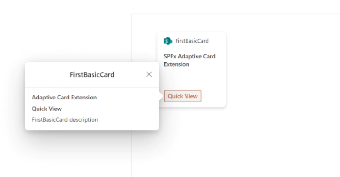 thumbnail image 6 of blog post titled Create your first Adaptive Card Extensions(ACEs) with SPFx 