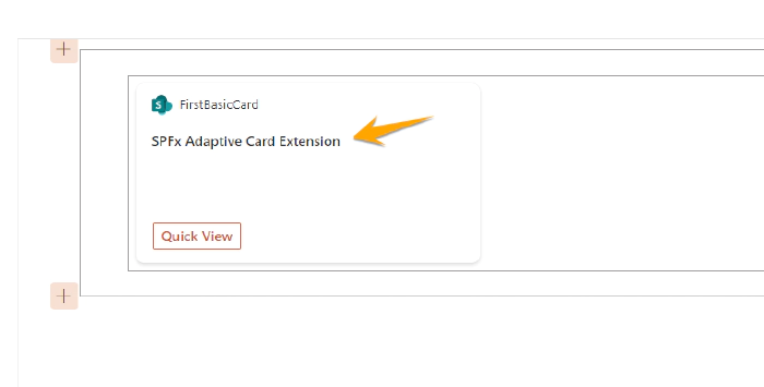 thumbnail image 9 of blog post titled Create your first Adaptive Card Extensions(ACEs) with SPFx 