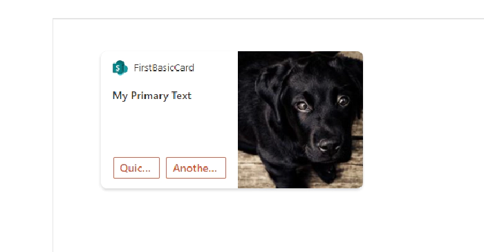 thumbnail image 14 of blog post titled Create your first Adaptive Card Extensions(ACEs) with SPFx 