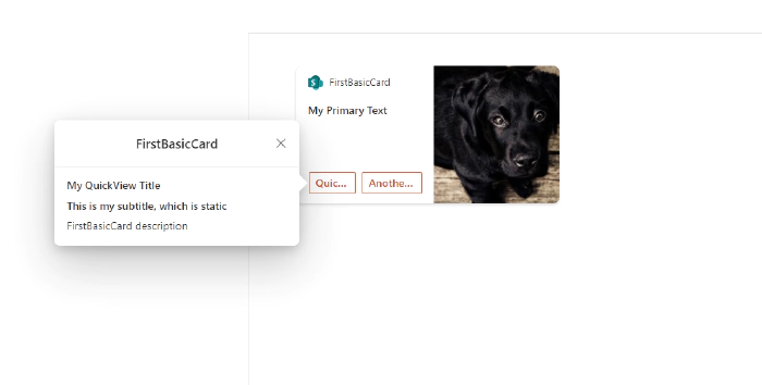 thumbnail image 15 of blog post titled Create your first Adaptive Card Extensions(ACEs) with SPFx 