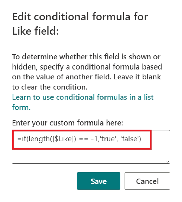 thumbnail image 5 of blog post titled Displaying selected SharePoint form fields as read-only using List Formatting 