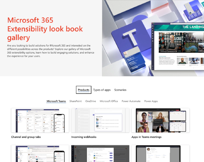 Explore Microsoft 365 extensibility opportunities with the Microsoft 365 Extensibility look book