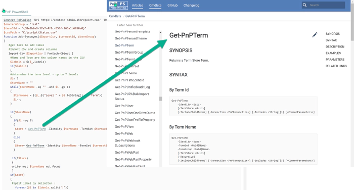 Clickable Help for commands