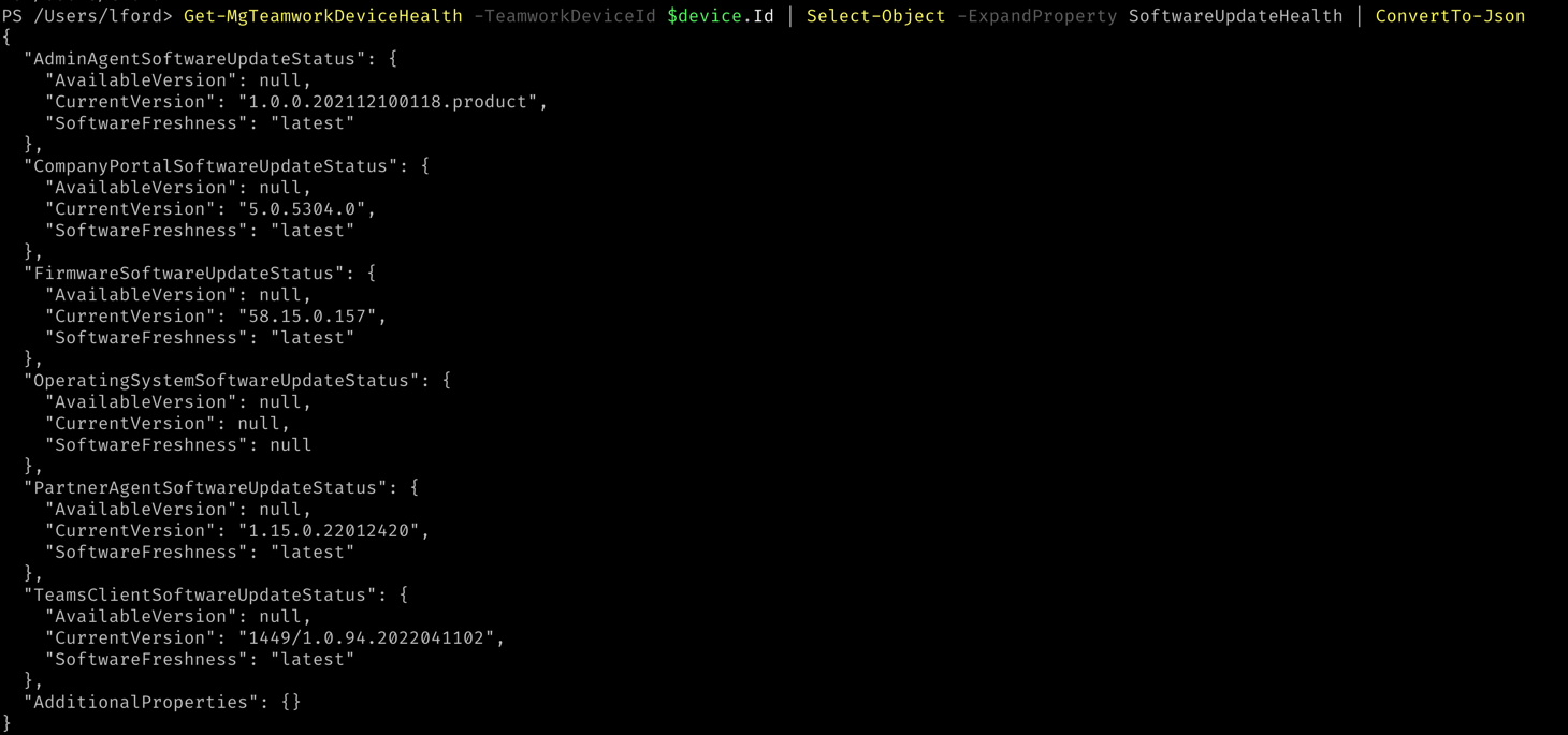 Manage Teams Devices in Graph