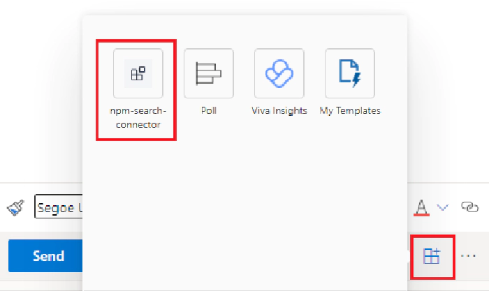 Search-based Messaging extension In Outlook