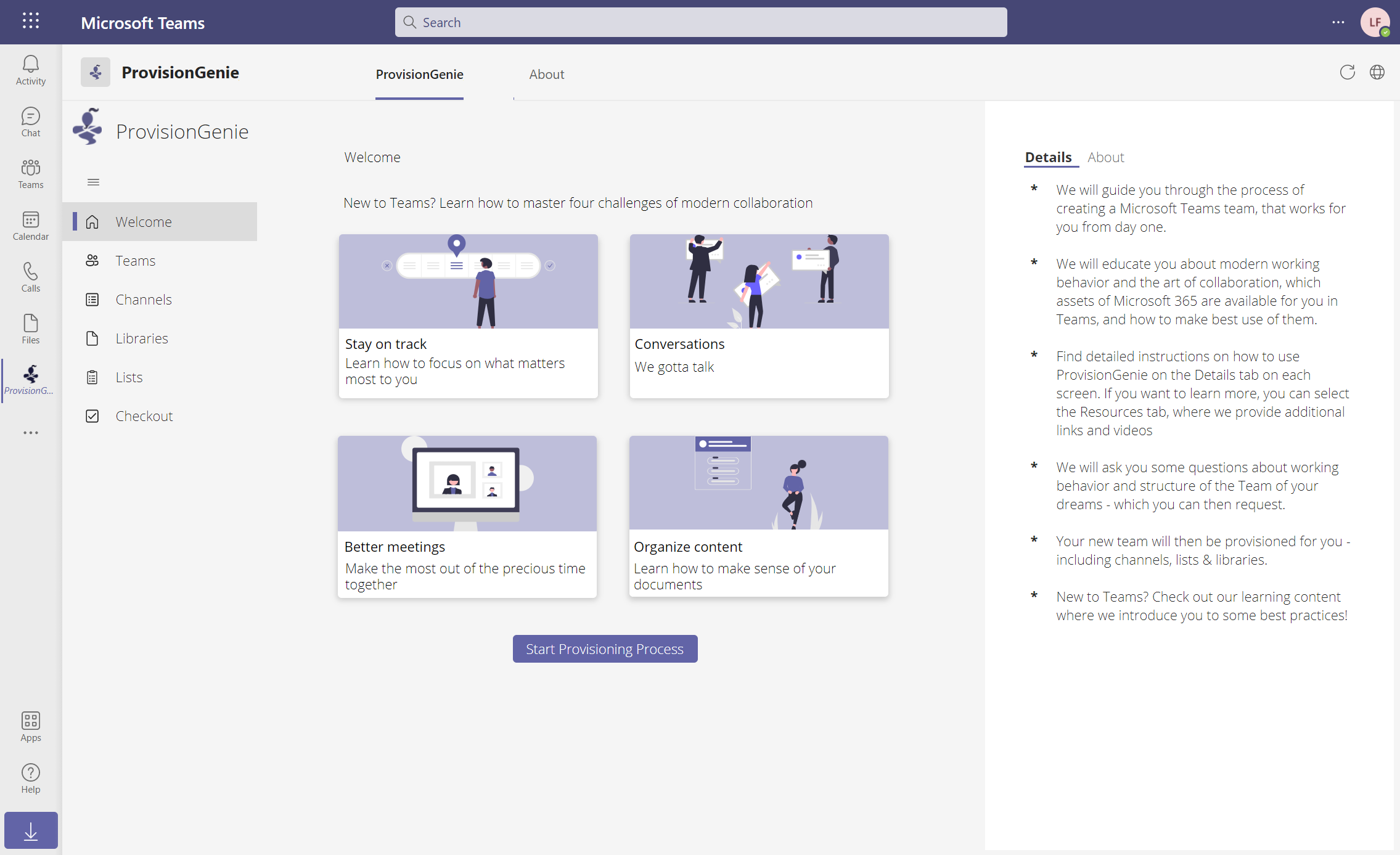 ProvisionGenie - An Open-source Provisioning Engine For Microsoft Teams