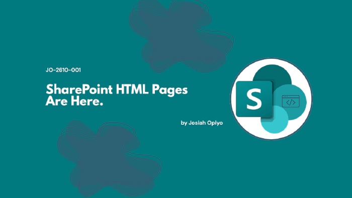 SharePoint HTML Pages Are Here