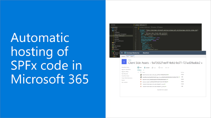 Automatic hosting of SPFx code in Microsoft 365