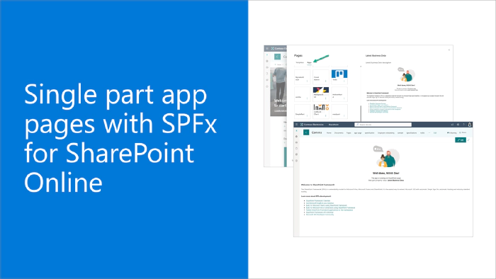 Creating single part app page for SharePoint Online with SPFx
