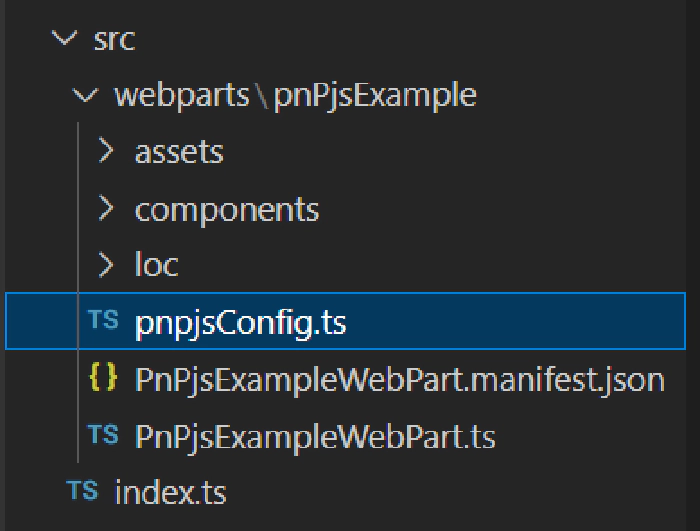 Adding pnpjsConfig.ts file to src folder