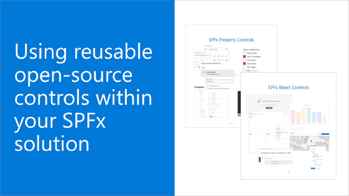 Using reusable open-source controls within your SPFx solution