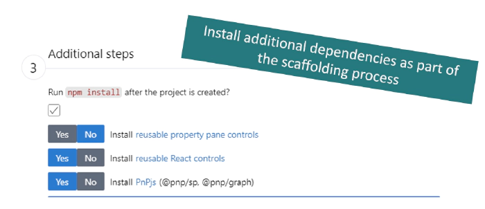 scaffolding form additional step