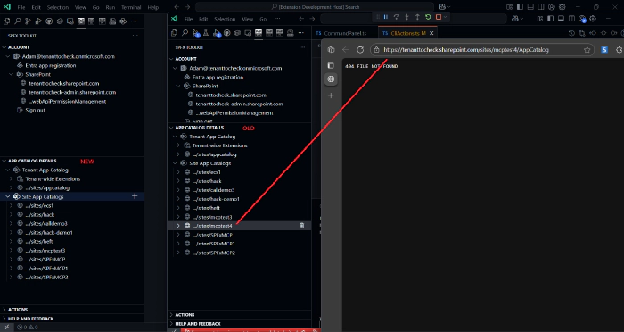 appcatalog no deleted sites