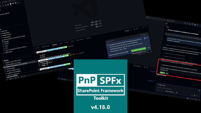 SharePoint Framework Toolkit v4.18.0 minor release
