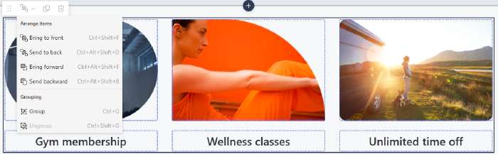 Grouping webparts