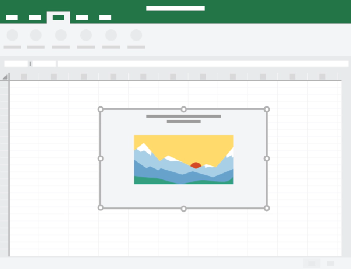 Conceptual image showing a content add-in for Microsoft Office