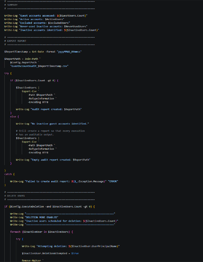Screenshot of the sample
