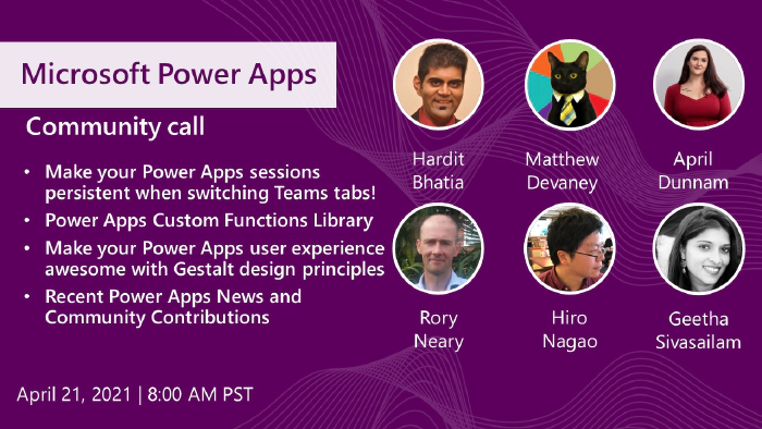 Power Apps Community Call -- April 2021
