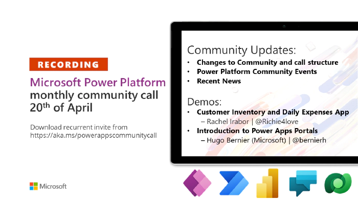 Power Platform Community Call – April 2022