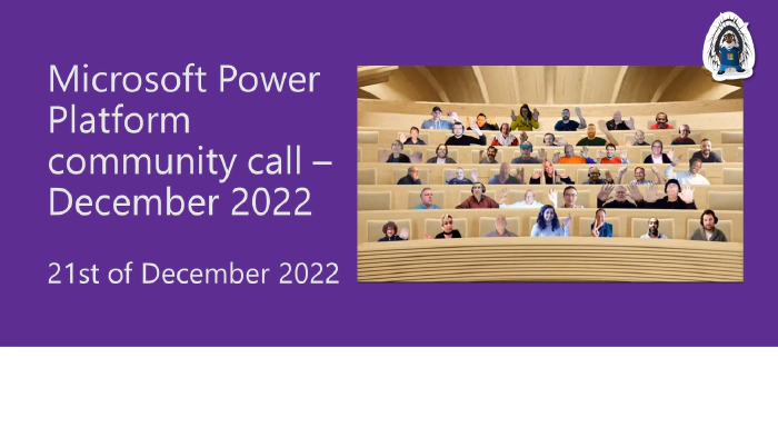 Power Platform Community Call – December 2022