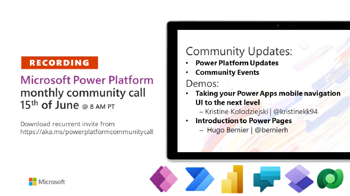 Power Platform Community Call – June 2022