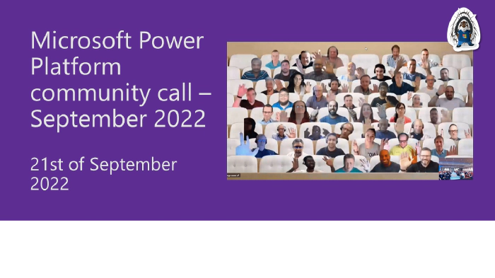 Power Platform Community Call – September 2022