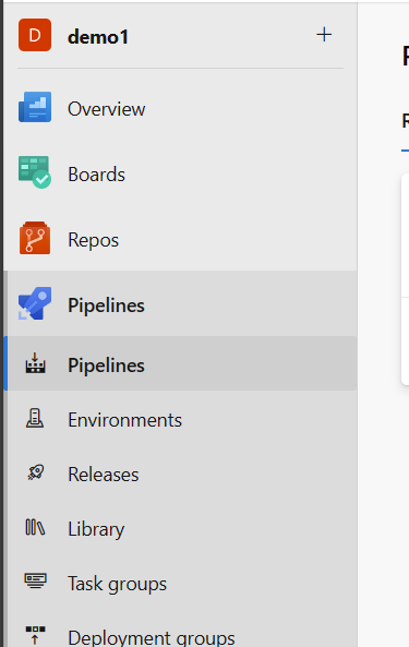 Azure DevOps Navigation