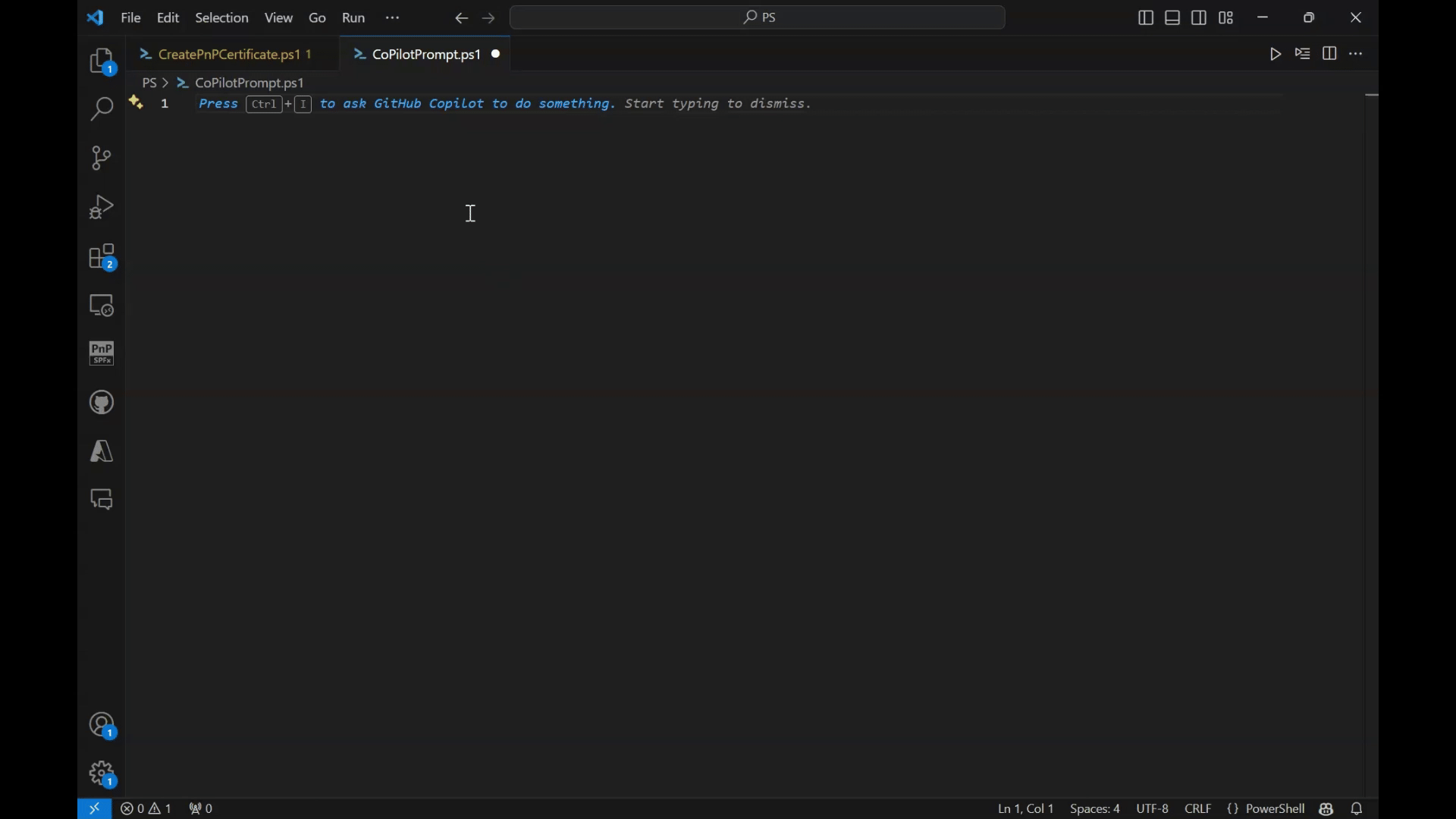 Demo of generating powershell script