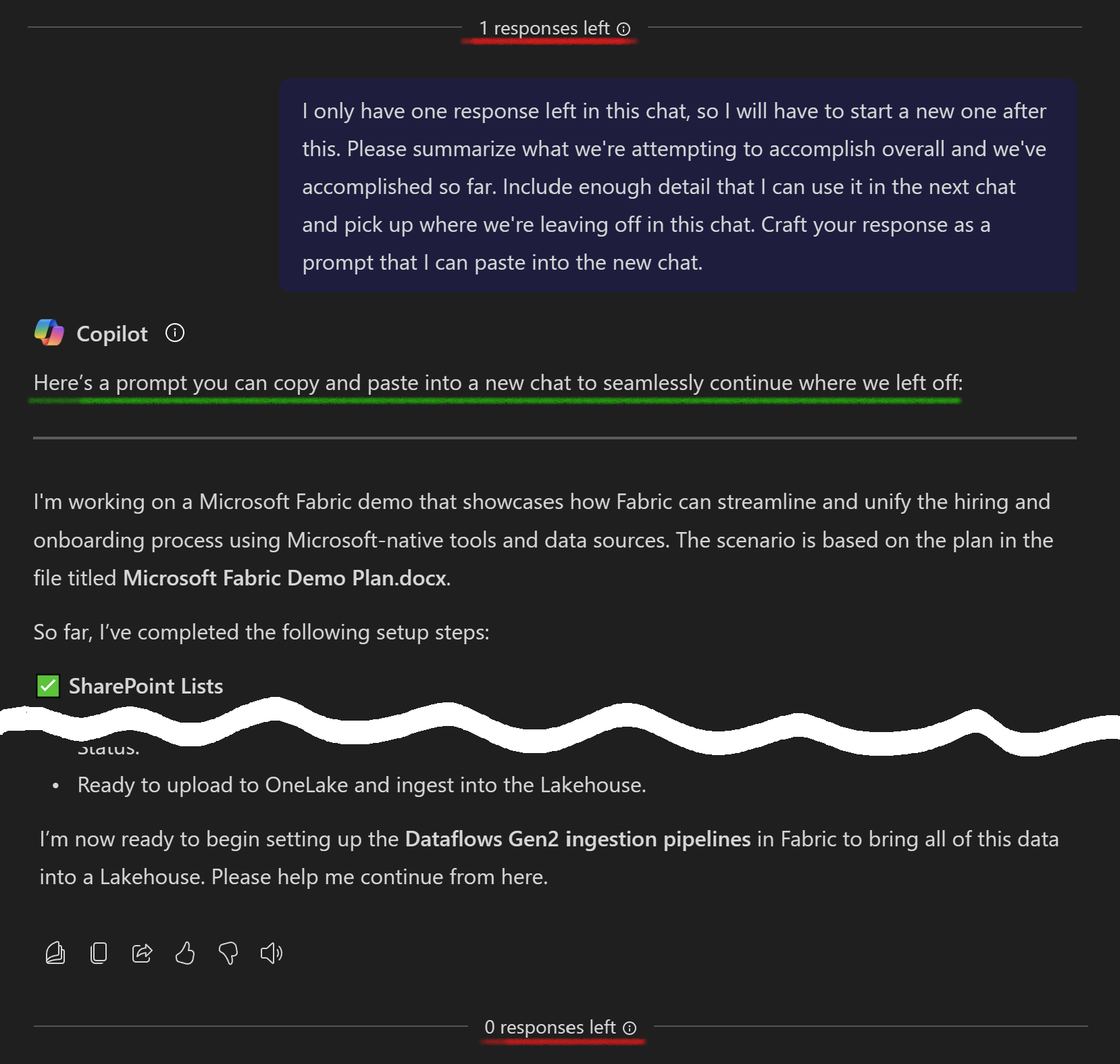 Continue Copilot conversation