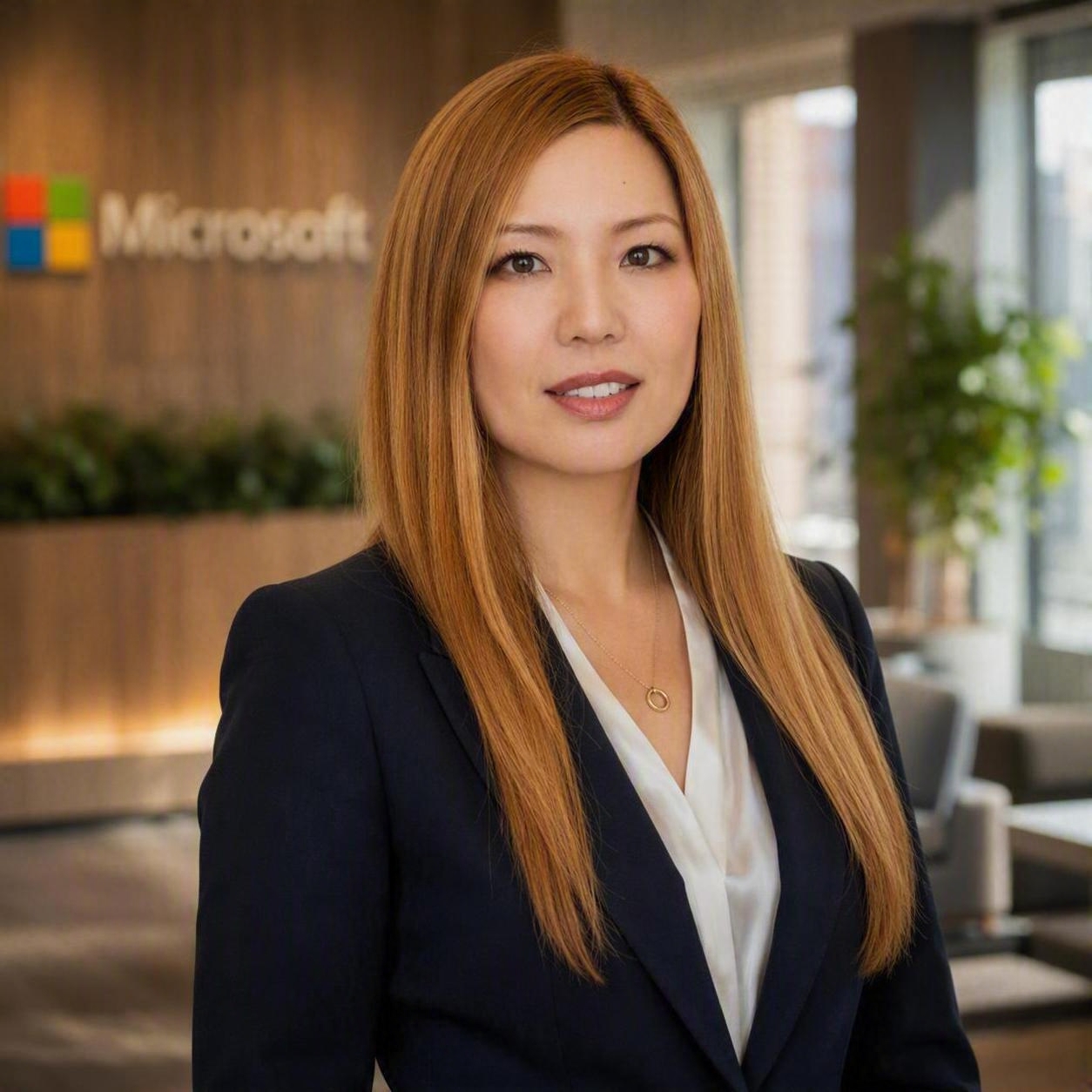 Screenshot of the professional headshot prompt in use
