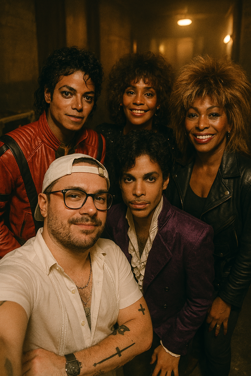 Get your own selfie with some of the top music legends from the 80's.