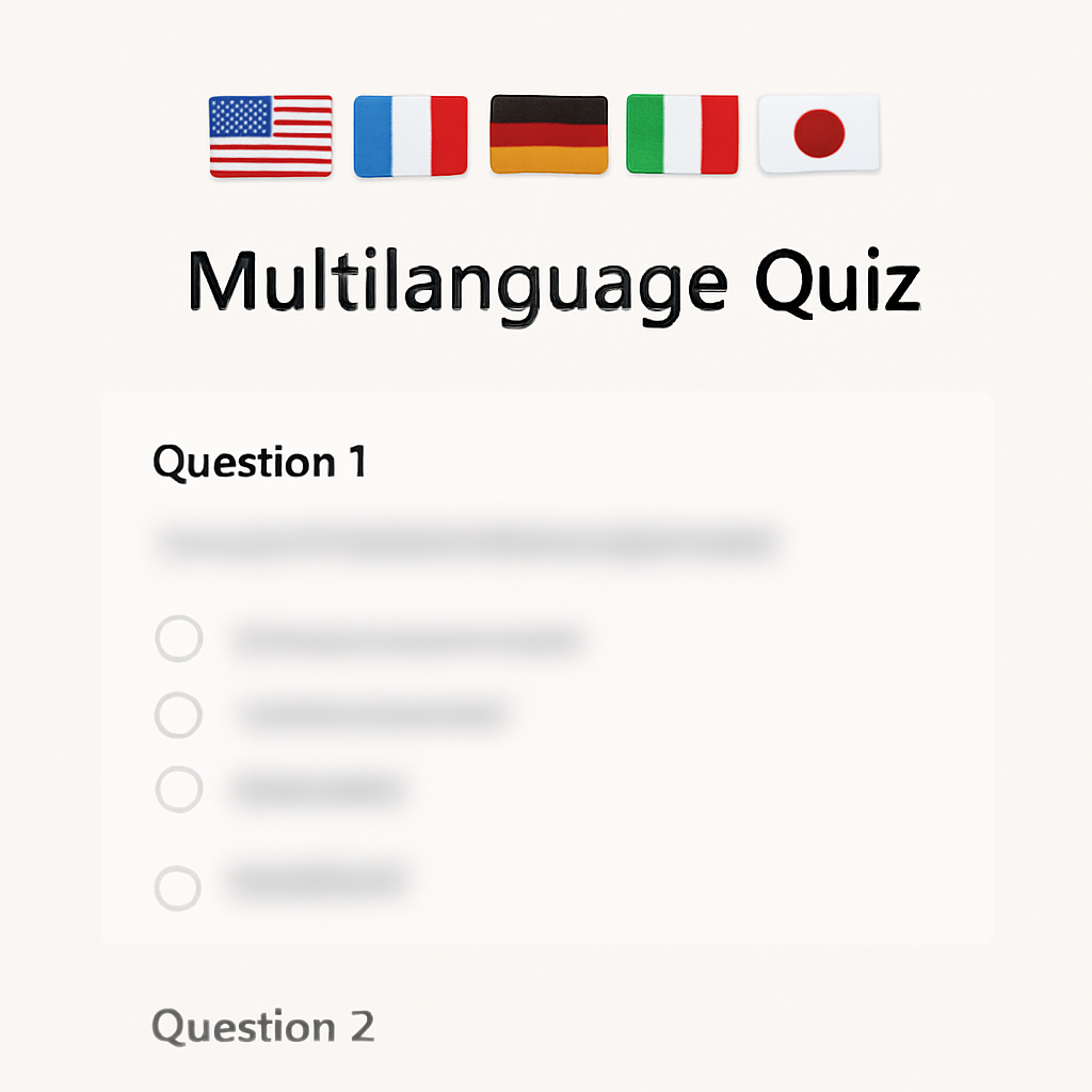 Multilanguage Quiz in Microsoft Forms