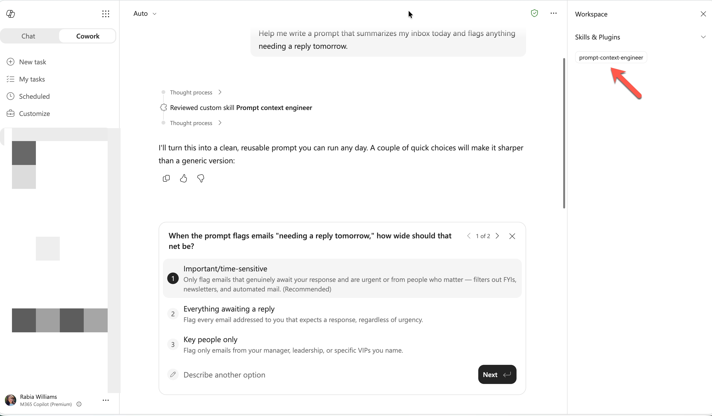 Prompt Context Engineer skill demo