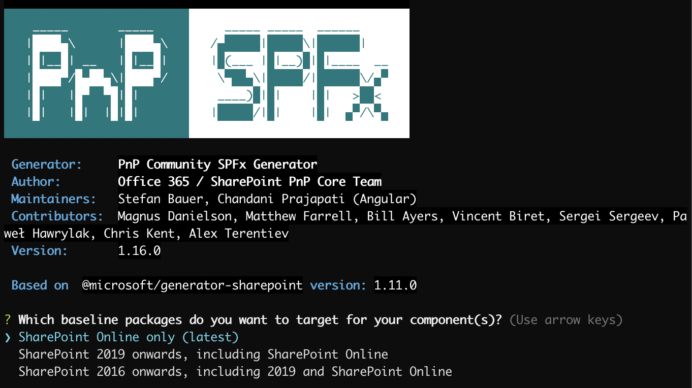 Target framework seletion