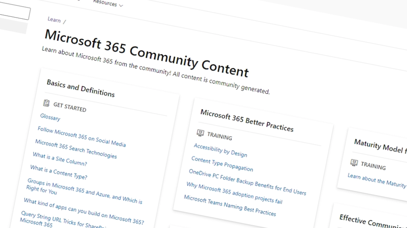 Microsoft 365 Community Content‍
