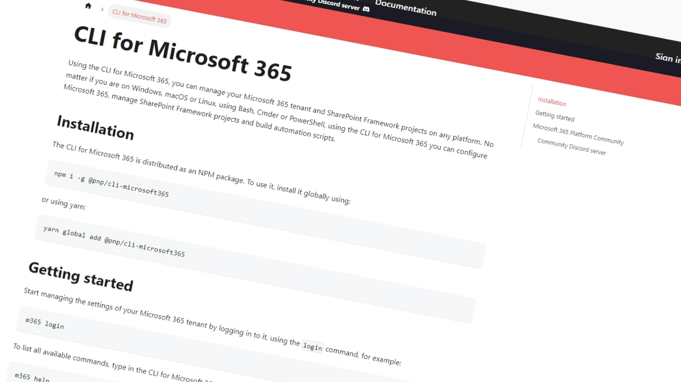 CLI for Microsoft 365