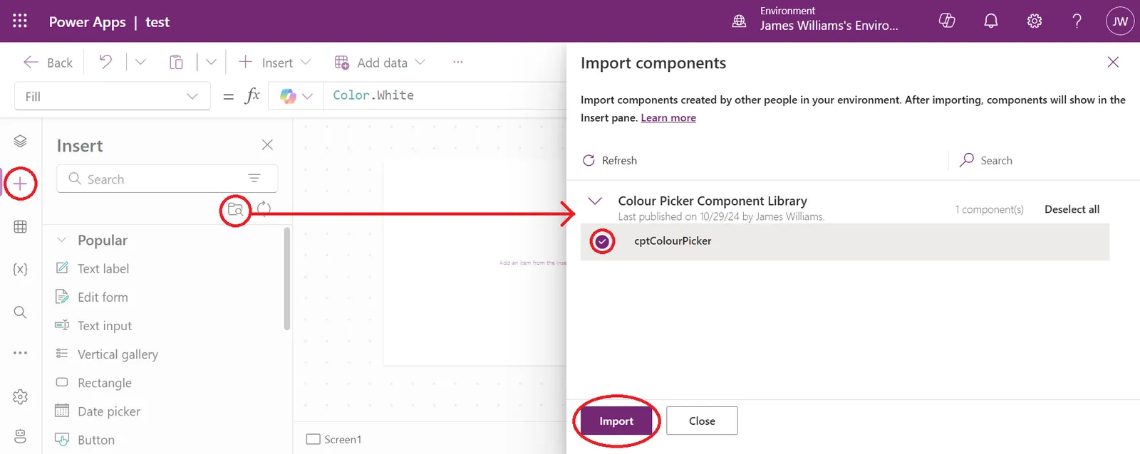 Component Import