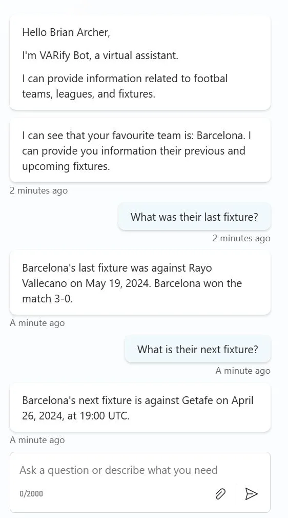 Get team results